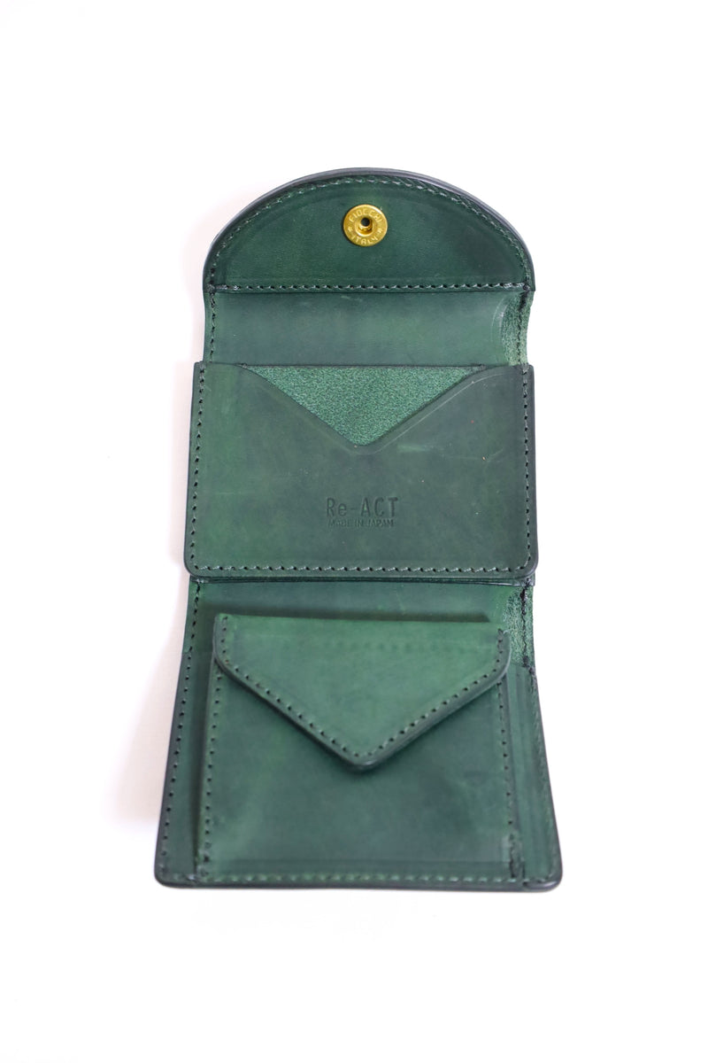 Re-ACT / Texas Three Fold Compact Wallet - Green