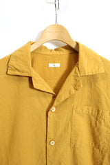 alvana /Uneven  open collar S/S shirts - Gold