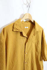 alvana /Uneven  open collar S/S shirts - Gold