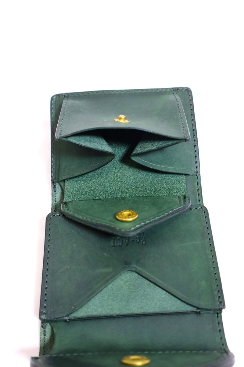 Re-ACT / Texas Three Fold Compact Wallet - Green