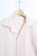 alvana /Uneven  open collar S/S shirts - Pink