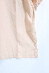 alvana /Uneven  open collar S/S shirts - Pink