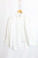 Hombre Nino /  ROUND COLLAR SHIRT - White