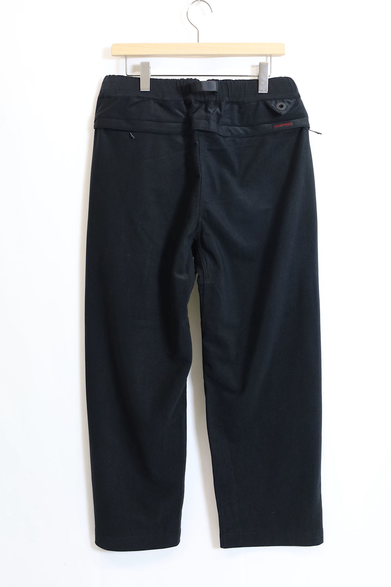 White Mountaineering /WM×GRAMICCI CORDUROY 3 TUCK PANTS- WM2473409/BLACK 