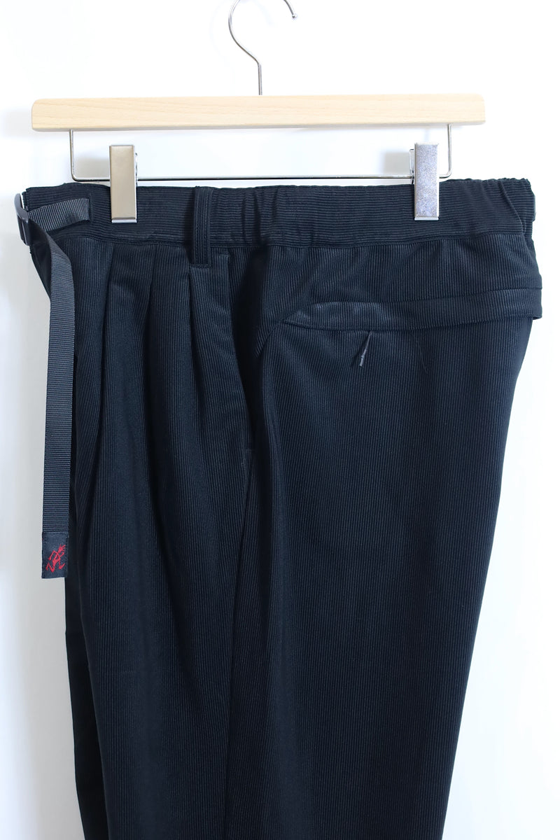 White Mountaineering /WM×GRAMICCI CORDUROY 3 TUCK PANTS- WM2473409/BLACK 