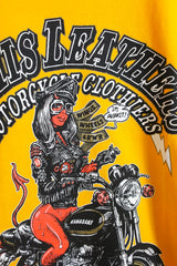 EROSTIKA × LEWIS LEATHERS TEE / YELLOW