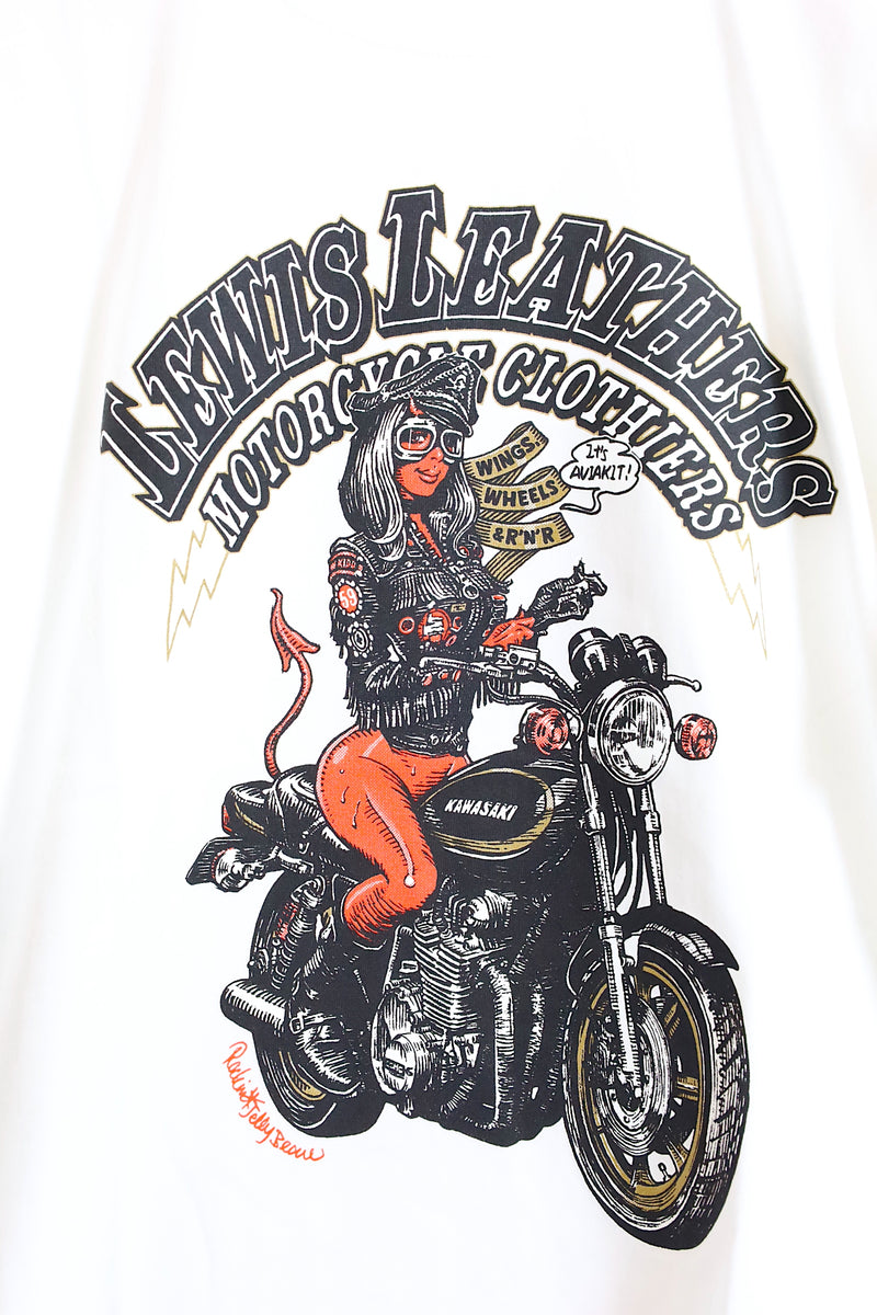 EROSTIKA × LEWIS LEATHERS TEE / WHITE