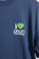 SARCASTIC / I Love Drum Machines Short Sleeve Tee - M.Blue