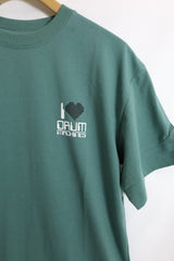 SARCASTIC / I Love Drum Machines Short Sleeve Tee - B.Green