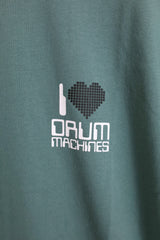 SARCASTIC / I Love Drum Machines Short Sleeve Tee - B.Green