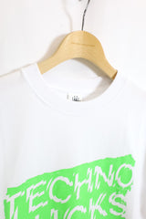 SARCASTIC / Techno Sucks Short Sleeve Tee - White