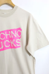 SARCASTIC / Techno Sucks Short Sleeve Tee - Sand