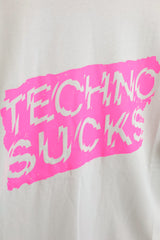 SARCASTIC / Techno Sucks Short Sleeve Tee - Sand