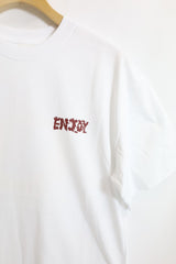 SARCASTIC / Enjoy E Again Short Sleeve Tee - White