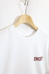 SARCASTIC / Enjoy E Again Short Sleeve Tee - White