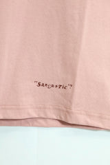 SARCASTIC / Enjoy E Again Short Sleeve Tee - L.Pink