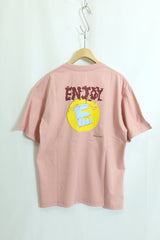 SARCASTIC / Enjoy E Again Short Sleeve Tee - L.Pink