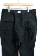 SASSAFRAS / Overgrown Pants 4/5 - Black（SF-262339）