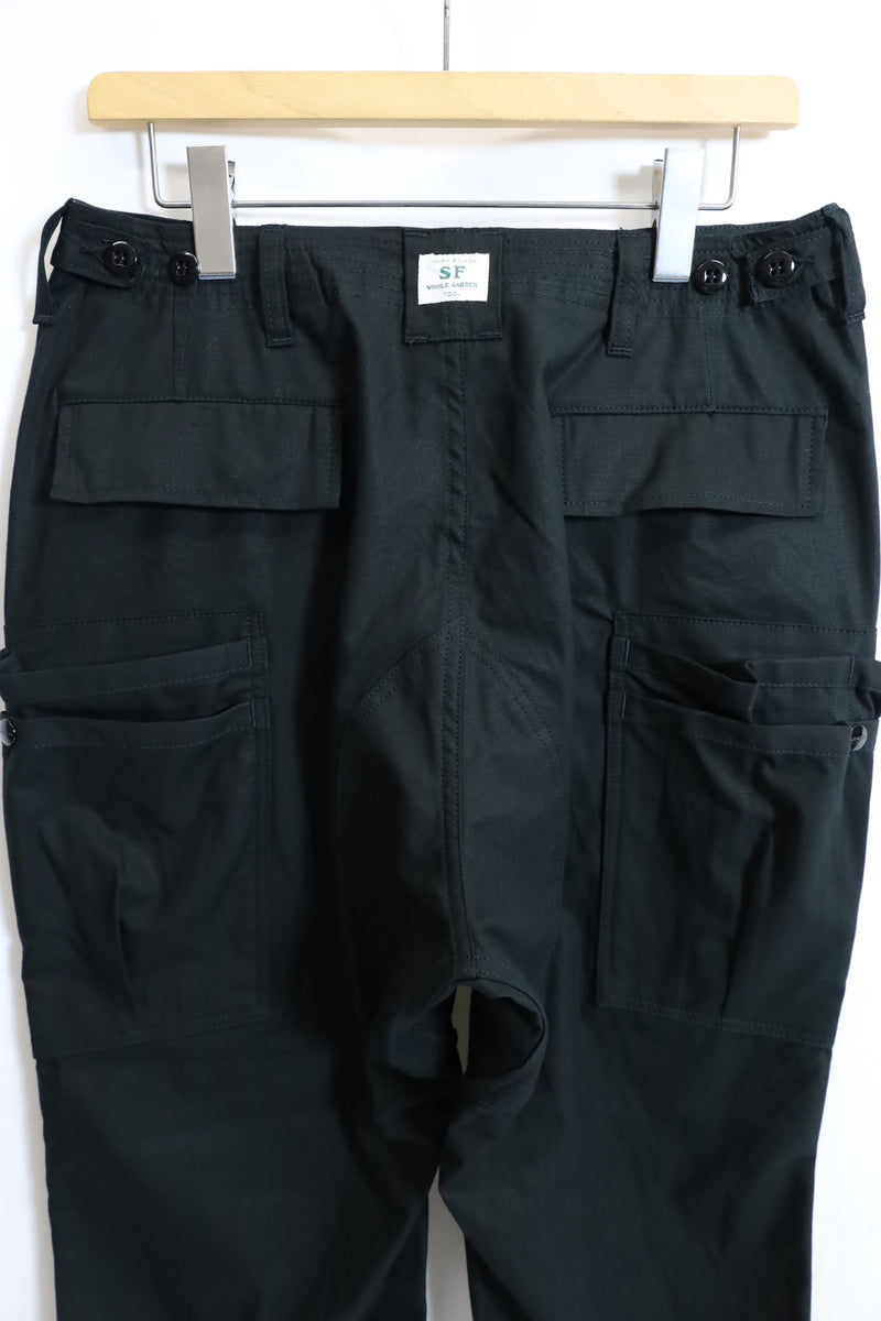 SASSAFRAS / Overgrown Pants 4/5 - Black（SF-262339） – redtriangle
