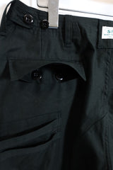 SASSAFRAS / Overgrown Pants 4/5 - Black（SF-262339）