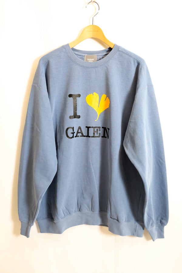 TODAY edition / "I LOVE GAIEN" CN Sweat - Blue