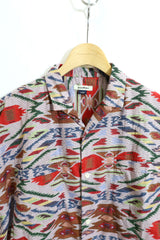 jujudhau / Beack Collar Shirt 1/2 - Dakha Red