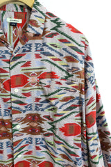 jujudhau / Beack Collar Shirt 1/2 - Dakha Red