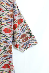 jujudhau / Beack Collar Shirt 1/2 - Dakha Red