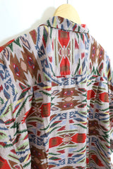 jujudhau / Beack Collar Shirt 1/2 - Dakha Red