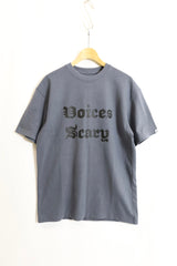 Hombre Nino / S/S PRINT TEE (VOICES SCARY) - C.GRAY