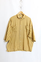 jujudhau / Beack Collar Shirt 1/2 - Stripe