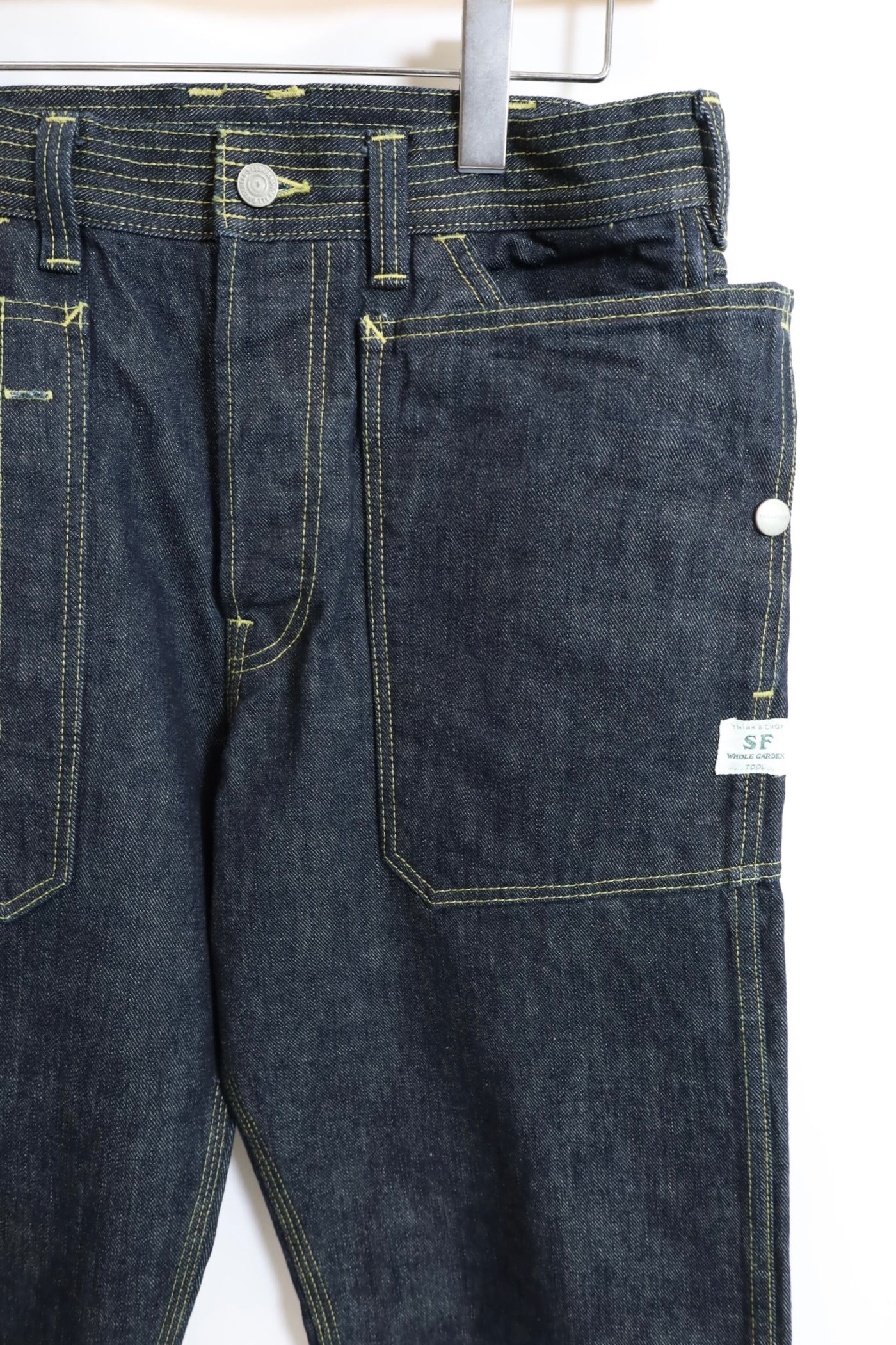 SASSAFRAS ササフラス / Fall Leaf Sprayer Pants 13.5oz Denim - SALT 
