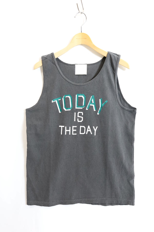 TODAY edition / "TODAY" Tank Top - Charcoal