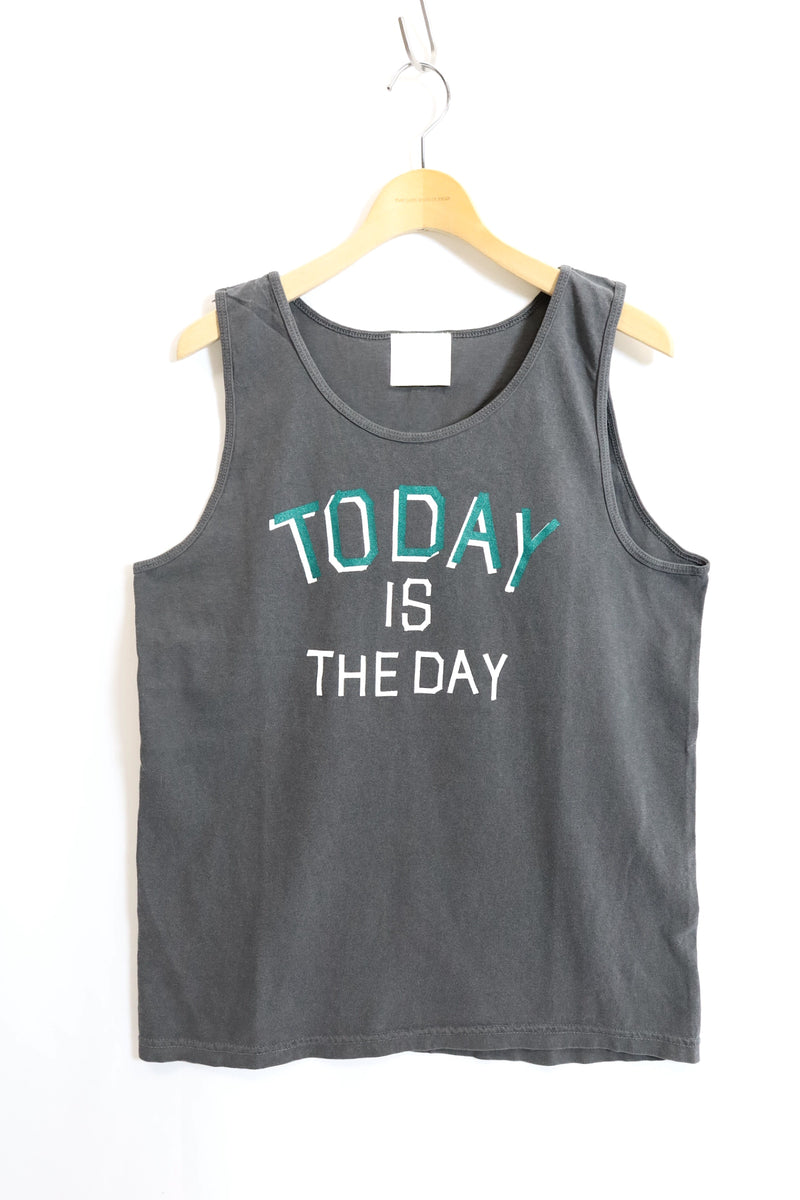 TODAY edition / "TODAY" Tank Top - Charcoal
