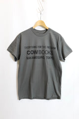 COW BOOKS /Book Vender T-shirt - Charcoal×Black