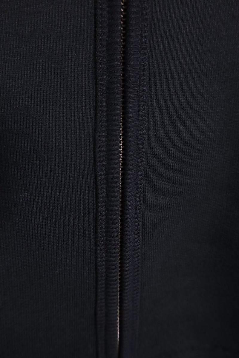 alvana / MASSIVE ZIP CARDIGAN (heavy urake) - Black 