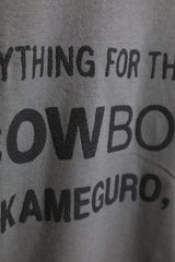 COW BOOKS /Book Vender T-shirt - Charcoal×Black