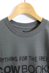 COW BOOKS /Book Vender T-shirt - Charcoal×Black