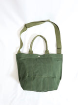 COW BOOKS/Bucket Shoulder-Green×Ivory
