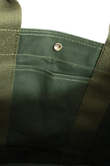 COW BOOKS/Bucket Shoulder-Green×Ivory