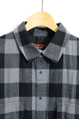 NANGA/BUFFALO CHECK W PK SHIRT  - Black