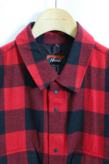 NANGA/BUFFALO CHECK W PK SHIRT  - Red