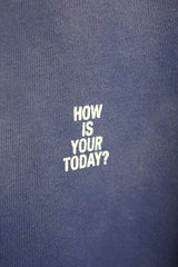 TODAY edition / PATCH MARK SWEATSHIRT - Navy