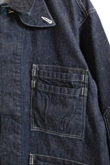 SASSAFRAS /OVERGROWN FATIGUE JACKET-11.5oz DENIM　SF262375