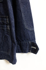 SASSAFRAS /OVERGROWN FATIGUE JACKET-11.5oz DENIM　SF262375