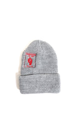 TANIMA / Somewhere Knit Cap design by cover (刺繍Ver.) - Gray/Red