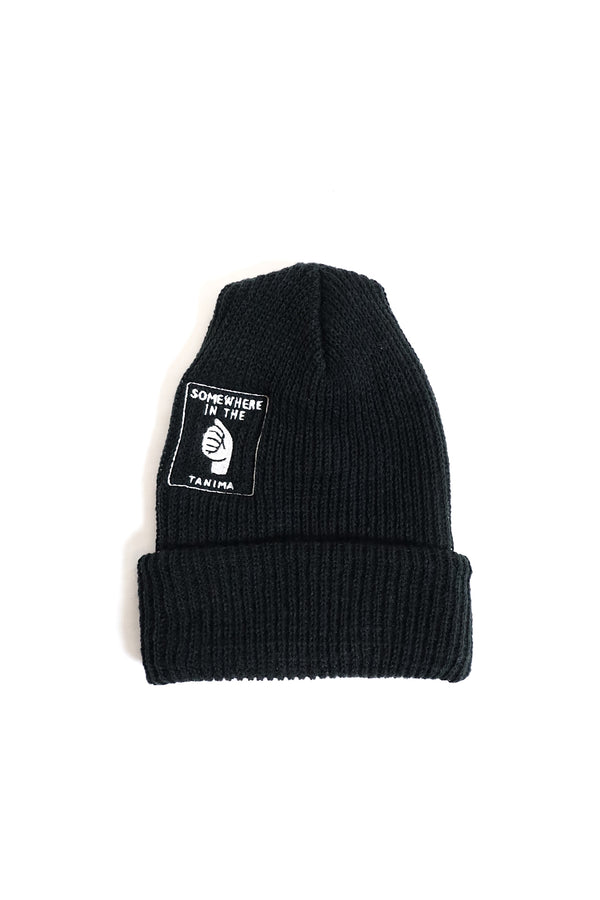 TANIMA / Somewhere Knit Cap design by cover (刺繍Ver.) - Black