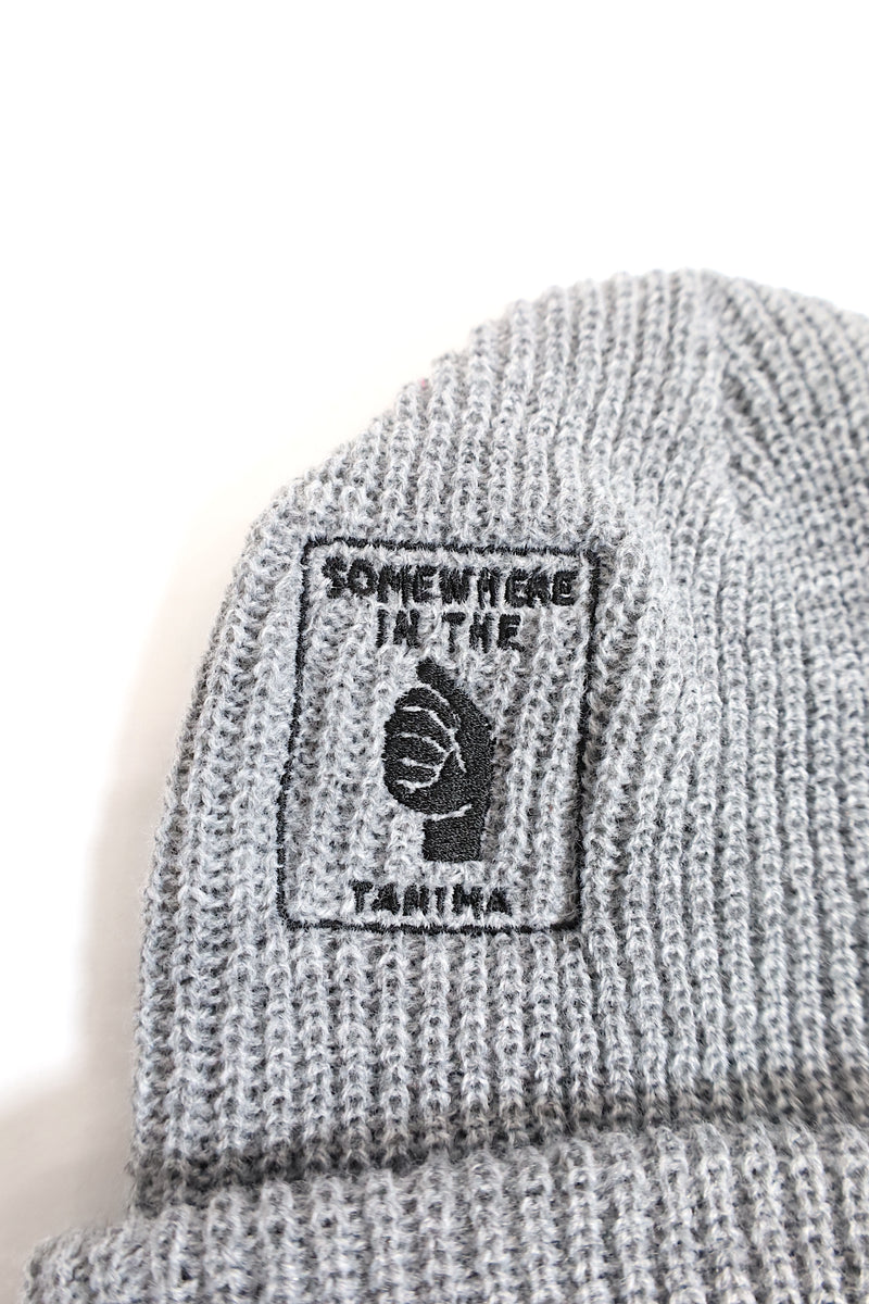 TANIMA / Somewhere Knit Cap design by cover (刺繍Ver.) - Gray