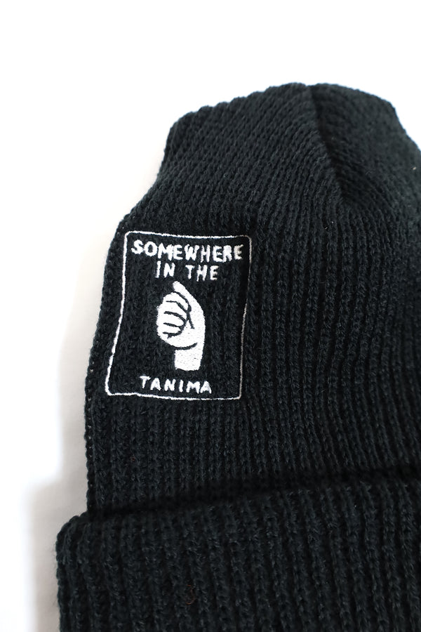 TANIMA / Somewhere Knit Cap design by cover (刺繍Ver.) - Black