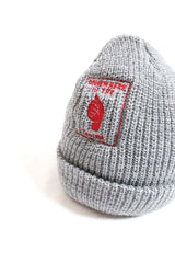 TANIMA / Somewhere Knit Cap design by cover (刺繍Ver.) - Gray/Red